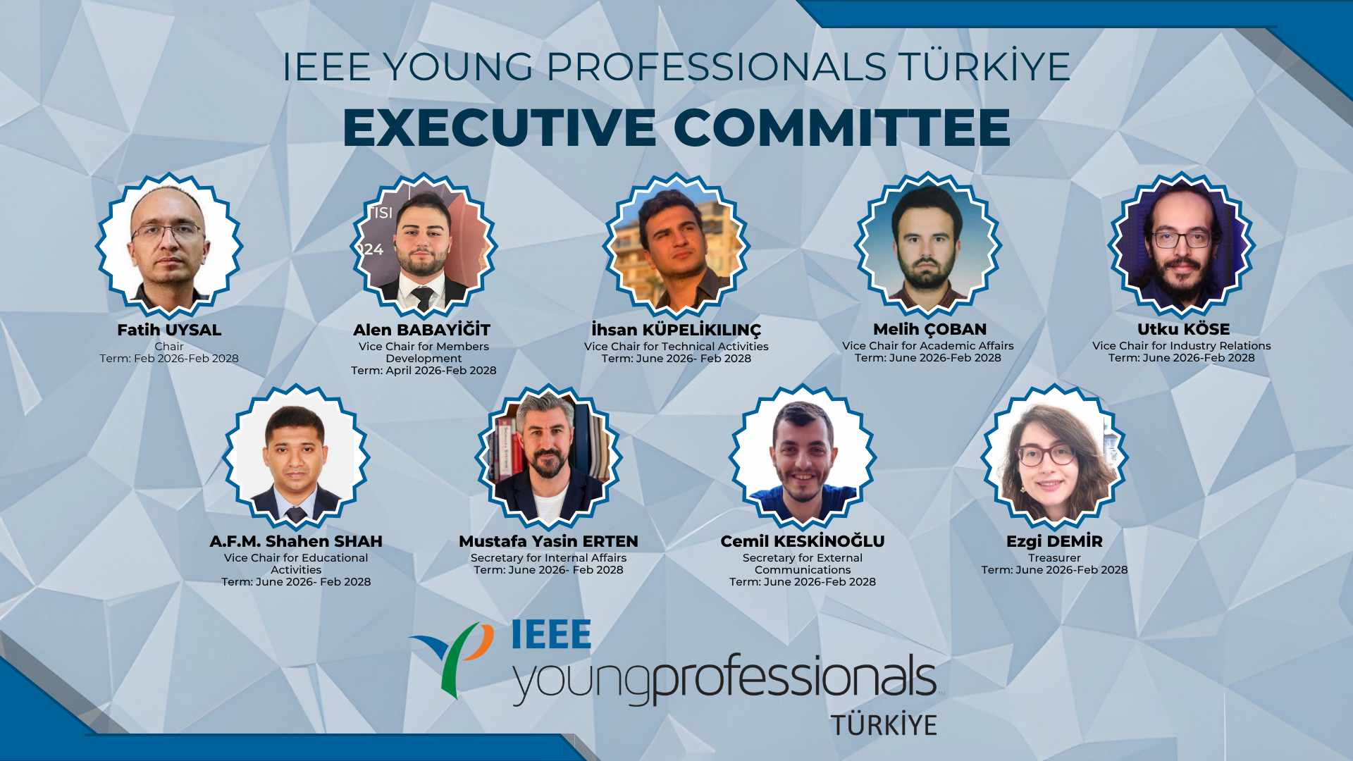 We are thrilled to announce the commencement of the IEEE Young Professionals Türkiye Executive Committee for the 2026 - 2028 term, led by our Chair, Fatih UYSAL! 

To mark the beginning of this exciting new era, we have just launched the inaugural issue of our newsletter. In this edition, we introduce our dedicated team members and share our main goals for bridging the gap between academia and industry.

Check out our first issue attached below to meet our new committee, and don't forget to click "Subscribe" so you never miss an update!

Let’s shape the future of technology and engineering together! 

Best regards, 
IEEE YP Türkiye Executive Committee